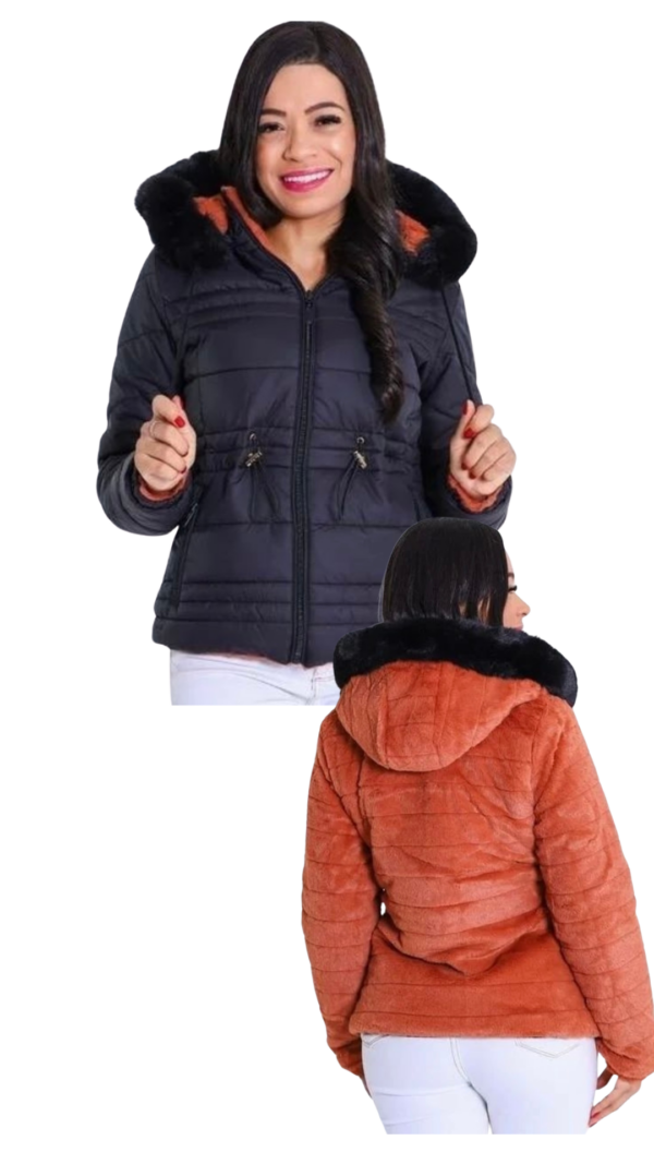 Abrigo Teddy. Reversible